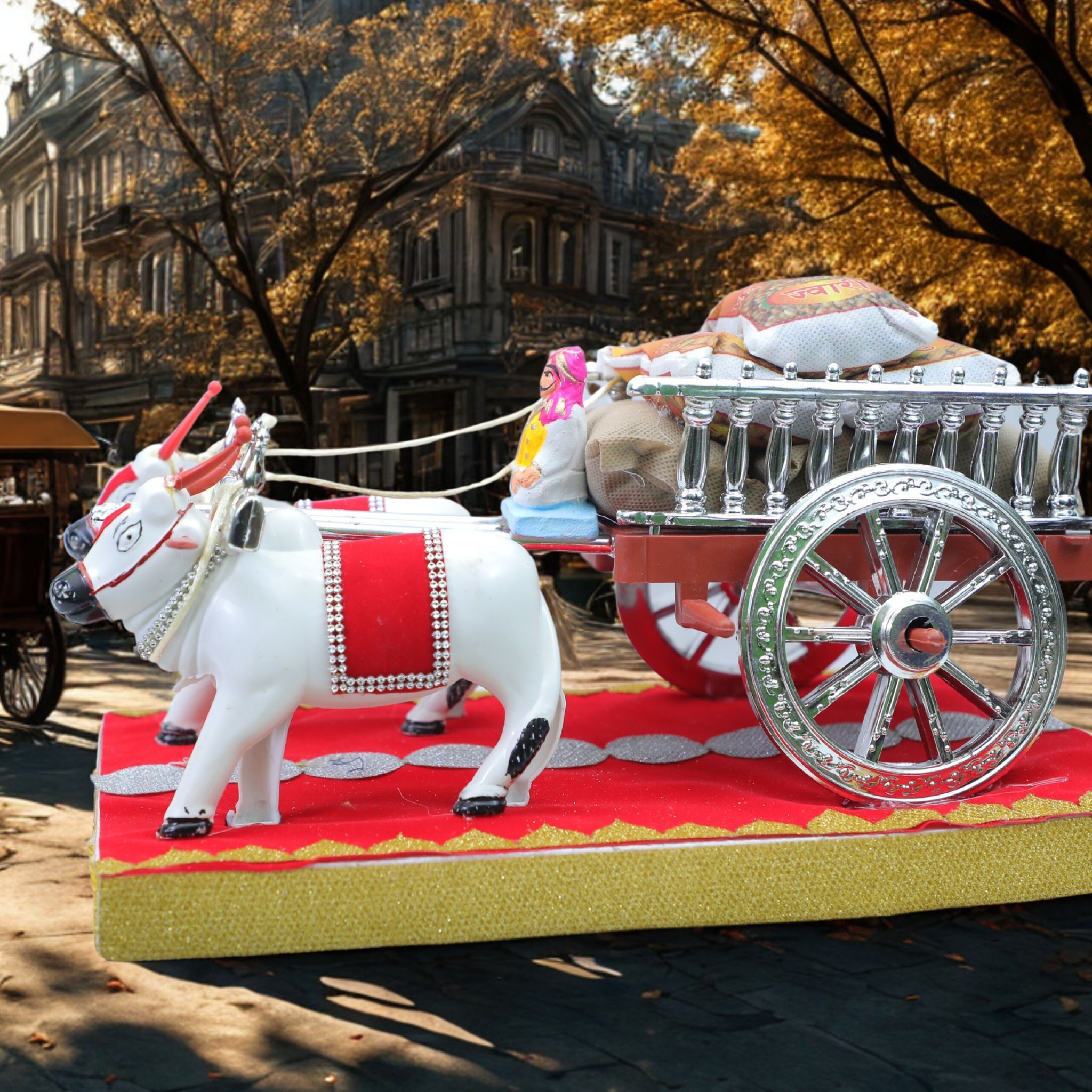 Rukhwat Bullock Cart [31X31X41cm]