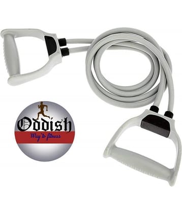 Oddish Double Toning Resistance Tube Heavy Quality Exercise Band for Stretching, Full Body Workout, Home Gym and Toning Tube for Men and Women