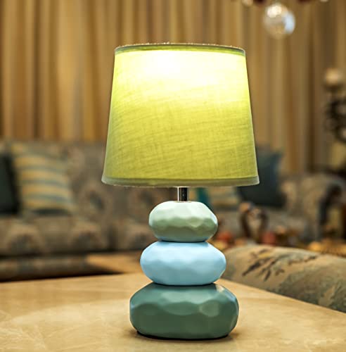 Lamp (Sea Green) | 5W Warm White E14 Base LED Bulb Included | Modern Decorative Bedside & Living Room Accent Light