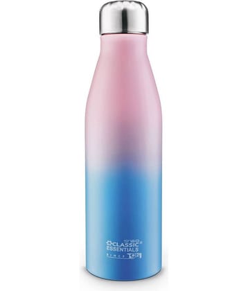 Classic Essentials Agua Water Bottle For Home, School, Office,Travel Multicolour Stainless Steel Fridge Water Bottle 1000 mL ( Set of 1 )