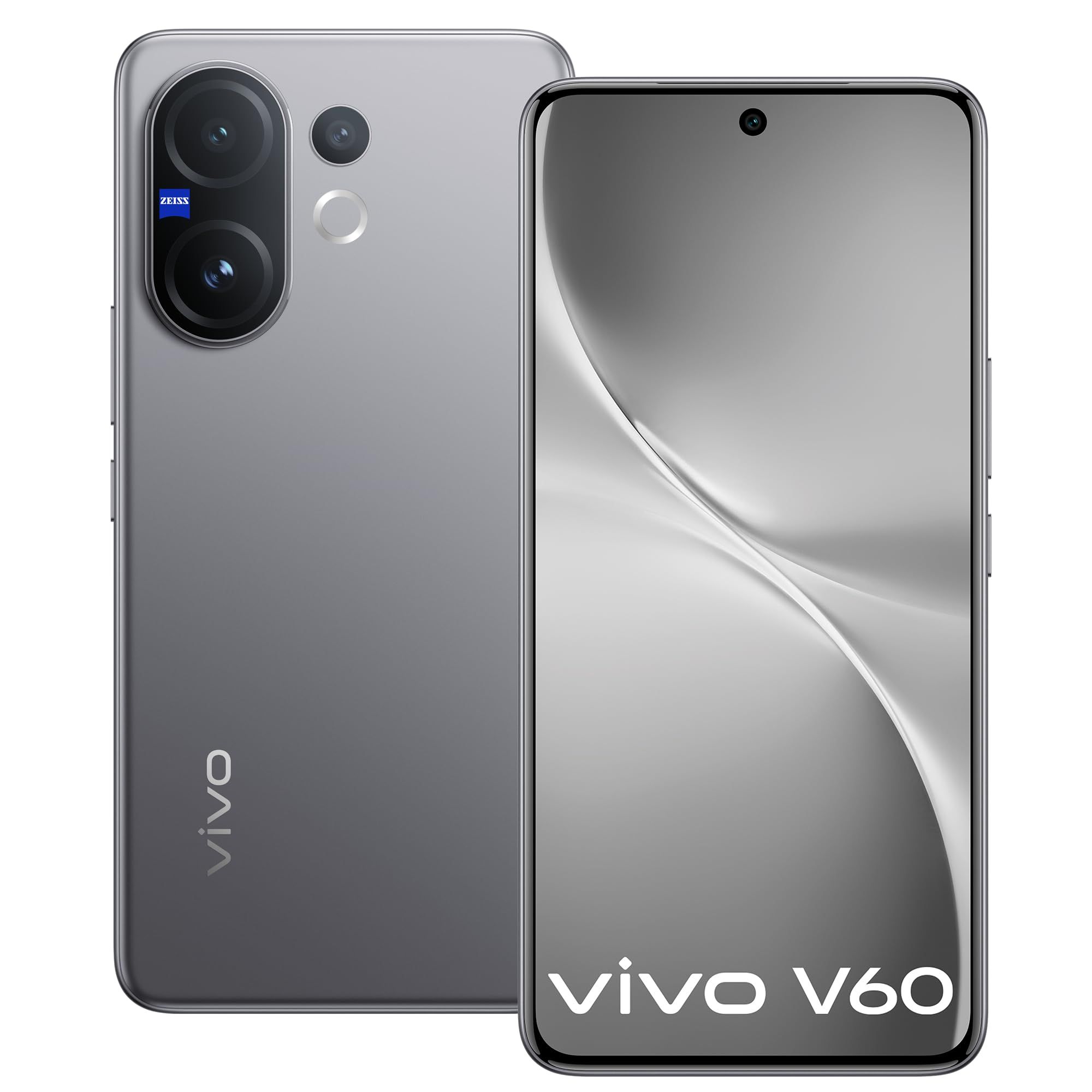 Vivo V60 5G (Mist Gray, 8GB RAM, 128GB Storage) with No Cost EMI/Additional Exchange Offers Vivo V60 5G (Mist Gray, 8GB RAM, 128GB Storage) with No Cost EMI/Additional Exchange Offers - Mist Gray / 8GB RAM + 128GB Storage