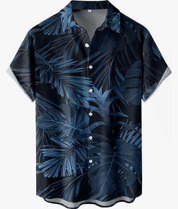 AAPSKA Poly Cotton Regular Fit Printed Half Sleeves Men's Casual Shirt - Blue ( Pack of 1 )