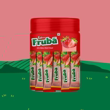 Falero Fruba Strawberry Fruit Bar 90gm