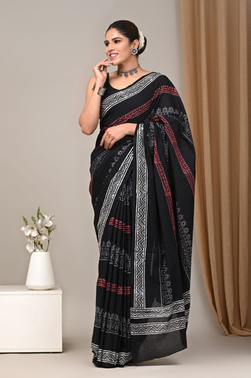 Jaipur Hand Block Print Saree