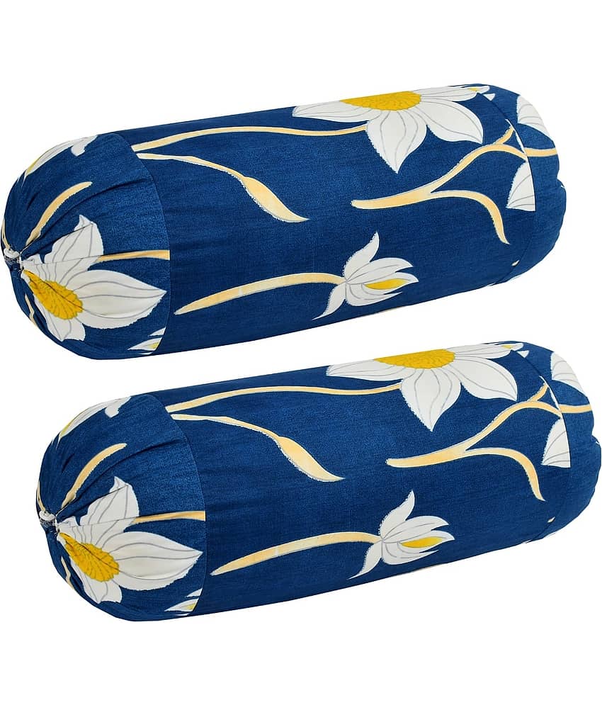 MAHALUXMI COLLECTION Set of 2 Polyester Bolster Covers