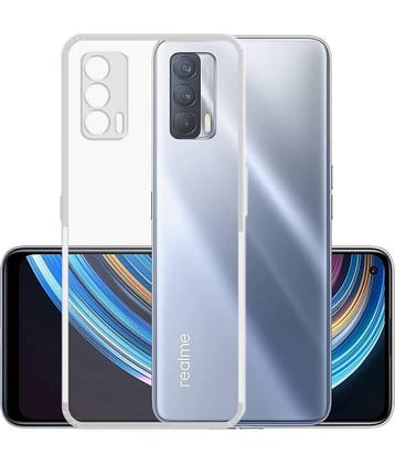 Case Vault Covers - Transparent Silicon Silicon Soft cases Compatible For Realme X7 ( Pack of 1 )
