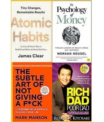 Atomic Habits + The Psychology of Money + The Subtle Art + Rich Dad Poor Dad
