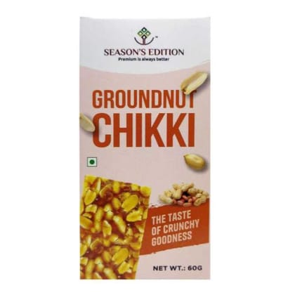 Season's Edition Groundnut Chikki 720 Gms (60 Gms by Box Of 12)