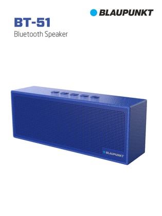 Blaupunkt BT51 8 W Wireless Bluetooth Portable Speaker (Blue)