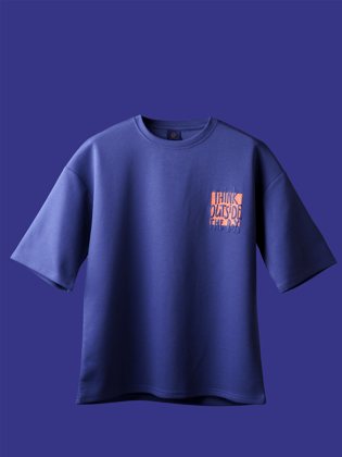 Think Outside The box Oversized tee-M / Blue / Think Out Of The box