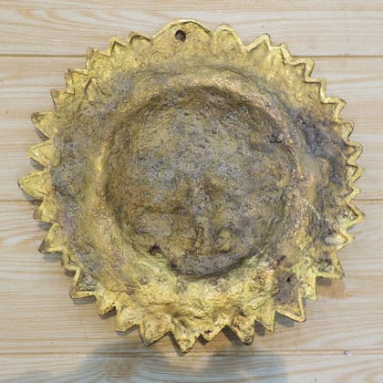 Premium Brass Sun God Wall Hanging | Hindu Vastu Decor, Height : 10 Inch (BSMAS1843 G)