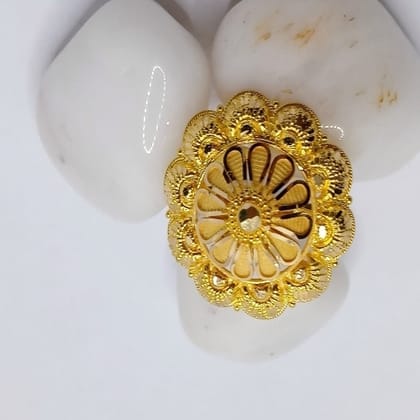Ledies Ring K 20 Pure Gold