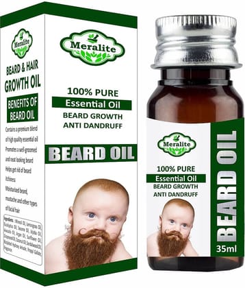 MERALITE - 35mL Promotes Beard Growth Beard Oil ( Pack of 1 )