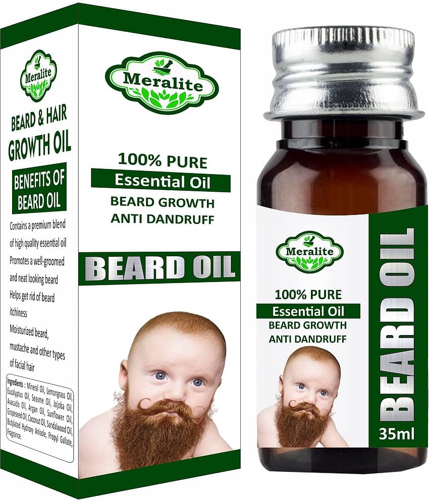 MERALITE - 35mL Promotes Beard Growth Beard Oil ( Pack of 1 )