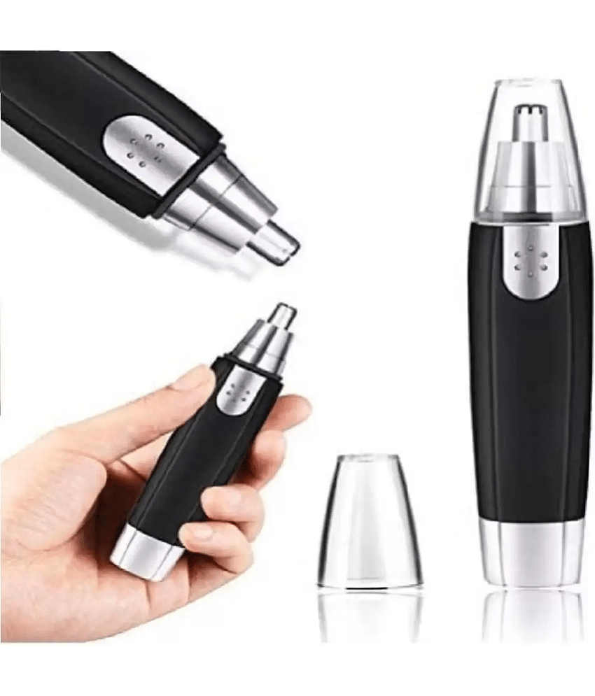 HUG PUPPY Nose Hair Trimmer Black Corded Nose Trimmer With 20 minutes Runtime