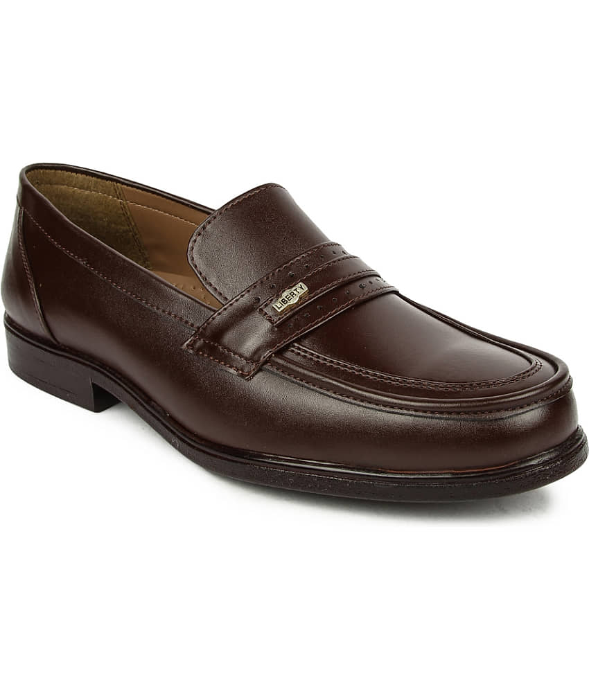 Fortune By Liberty Brown Men's Slip On Formal Shoes