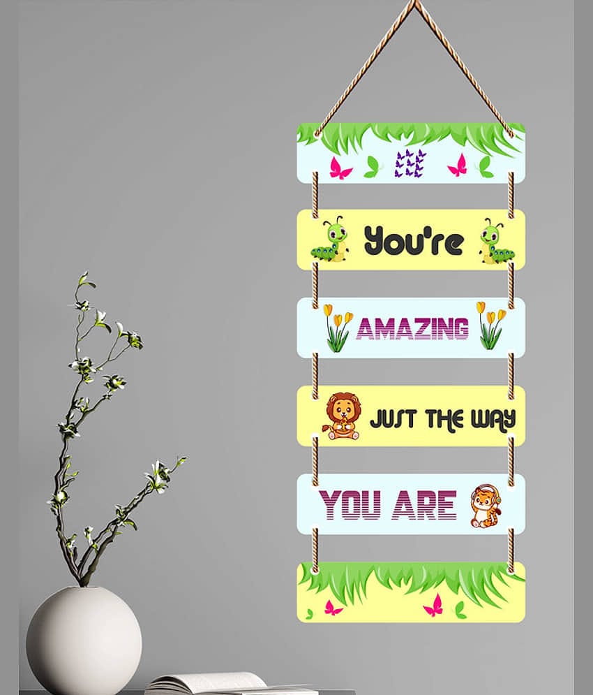 Saf Wood Rectangular Decoratives Panel Multi - Pack of 1