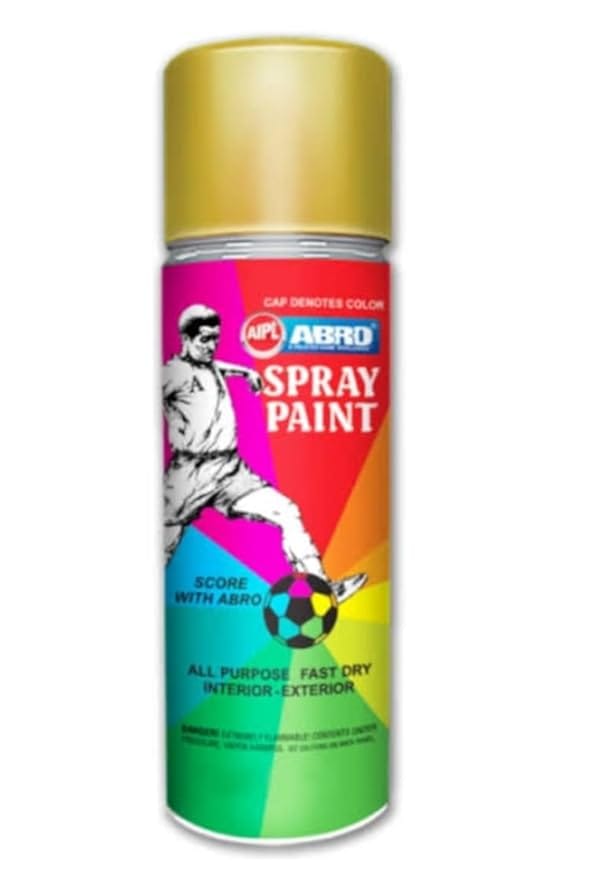 ADISON Spray Paint, Gold Colour, 400 ml, Pack of 1, All Shades Available, Fast Dry, Interior and Exterior, Gold Colour Multi Purpose Paint Spray (Golden, 1)