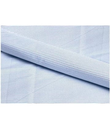 Makhanchor Blue 100 Percent Cotton Unstitched Shirt pc Single