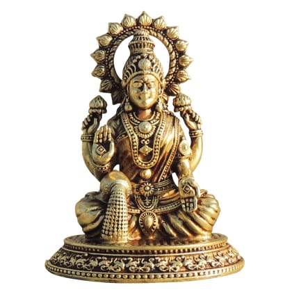 Brass Showpiece Laxmi Ji God Idol Statue, Made From Machine (BSMAS1701 L)