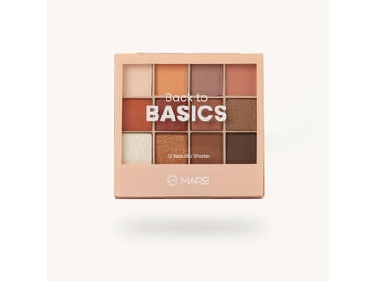MARS 12 Shades Back to Basics Eyeshadow Palette with Free Applicator 14.4g - SHADE-02 MARS 12 Shades Back to Basics Eyeshadow Palette with Free Applicator 14.4g - SHADE-02