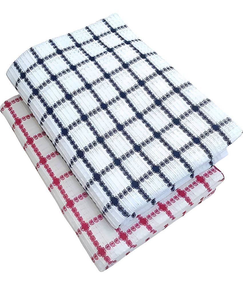 kaseera Pack of 2 Cotton Below 300 -GSM Bath Towel ( Multicolor )