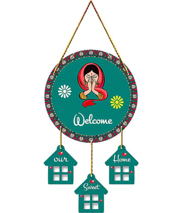 Welcome Wall Hanging for Home Decoration Wall Sculpture Paintings Wall Stickers Door Hanging Decoration Living Room Decor Diwali Decoration Gift Festival Decoration Items Wallpapers