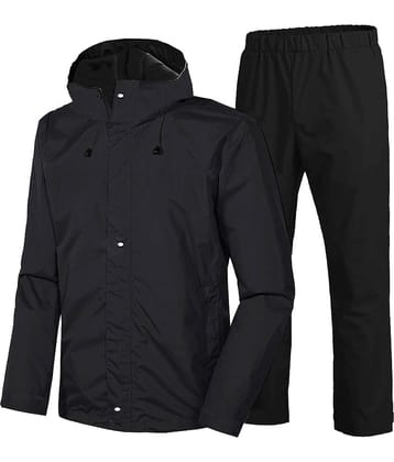 CAMISON Black Polyester Men's Raincoat ( Pack of 1 )