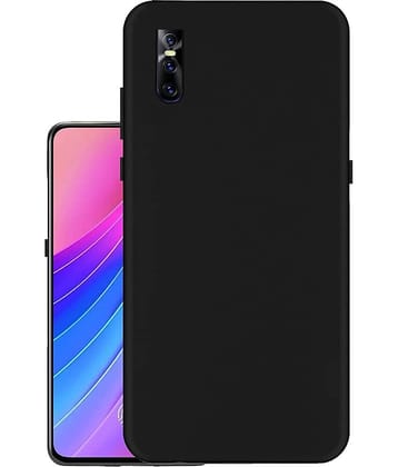 BEING STYLISH - Black Silicon Silicon Soft cases Compatible For Vivo V15 Pro ( Pack of 1 )