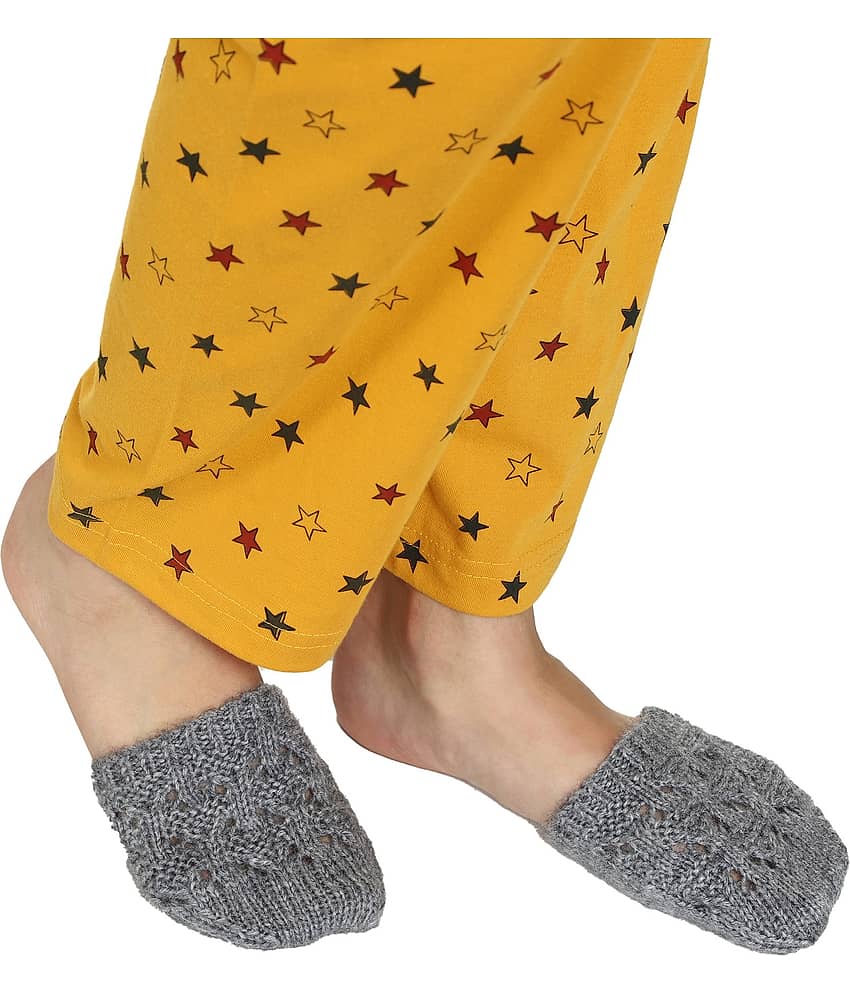 KC Store Women's Gray Handmade Woolen Socks (2 Pairs) For Winters