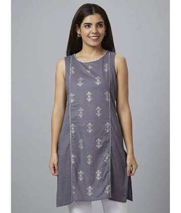 Globus - Grey Cotton Women's Tunic ( Pack of 1 )