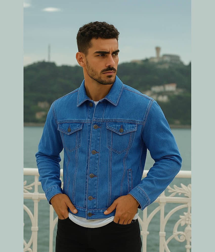 FTX Denim Men's Denim Jacket - Light Blue ( Pack of 1 )