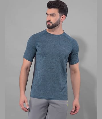 Force NXT Teal Polyester Regular Fit Men's Sports T-Shirt ( Pack of 1 )
