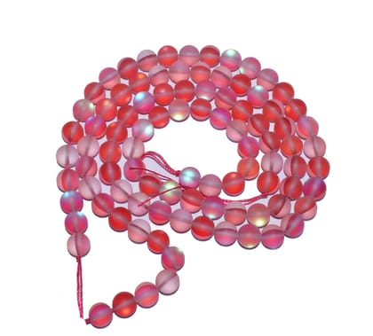 Aura Quartz Stone Beads 50 Pcs Glitter Moonstone Round Beads Loose Spacer Beads for Jewelry Making DIY Bracelet Necklace Earrings (SEP- 753)-8 MM / 75