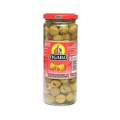 Figaro Spanish Olives - Pimiento Stuffed, 450 g Jar