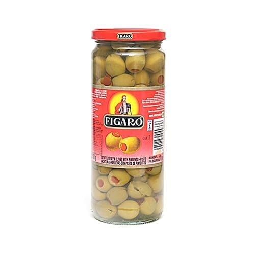 Figaro Spanish Olives - Pimiento Stuffed, 450 g Jar
