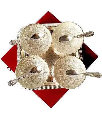 Urban hemlet Silver Handcrafted Royal Big Bowls - Set of 9 pieces