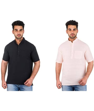 DESHBANDHU DBK Multi 100 Percent Cotton Kurta Pack of 2