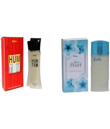 Risa Hum Tum & Blue Pearl Perfume.100 ml each .pack of 2.