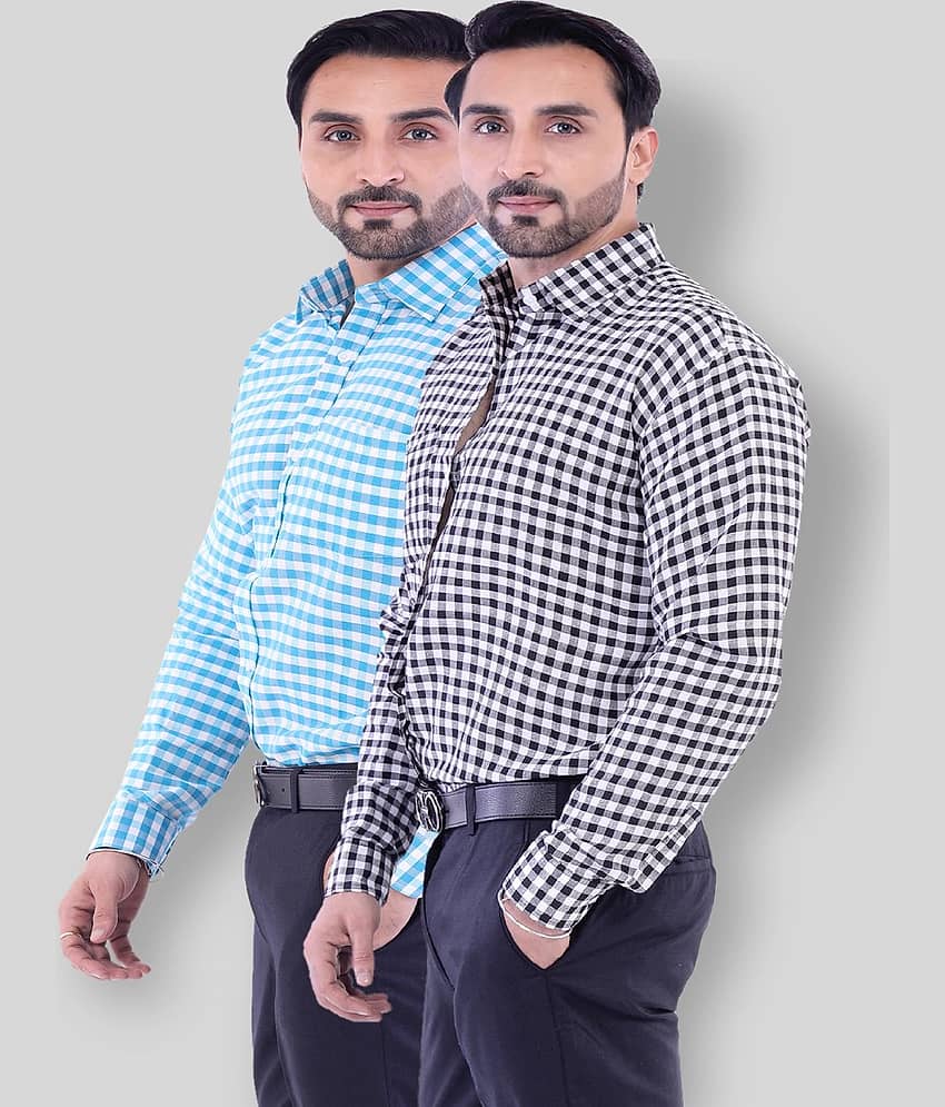 DESHBANDHU DBK - Multicolor Cotton Regular Fit Men's Casual Shirt (Pack of 2 )