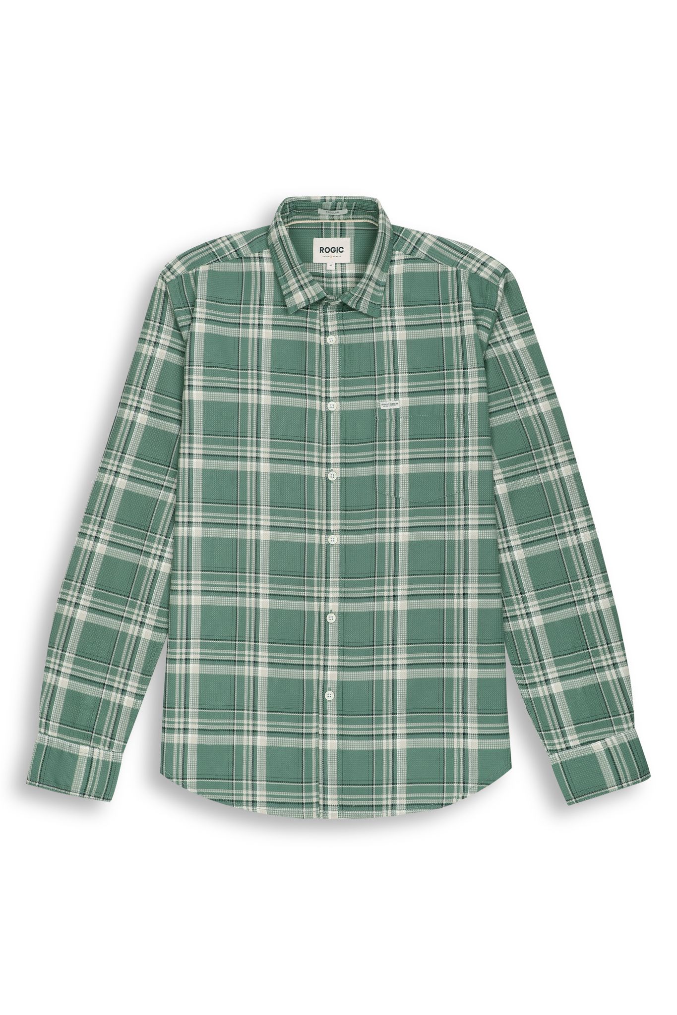 CHECKS SHIRT IN OLIVE-M