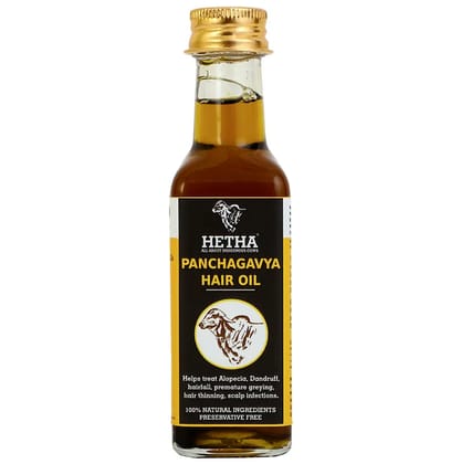 Panchagavya Hair Oil (Size - 100 ml) by HETHA Panchagavya Hair Oil (Size - 100 ml) by HETHA