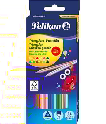 TRI COLOUR PENCILS 4MM