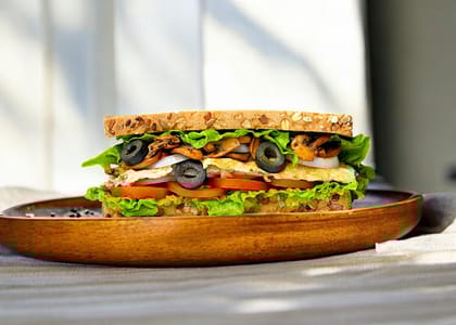 Sauteed Mushroom Egg Sandwich