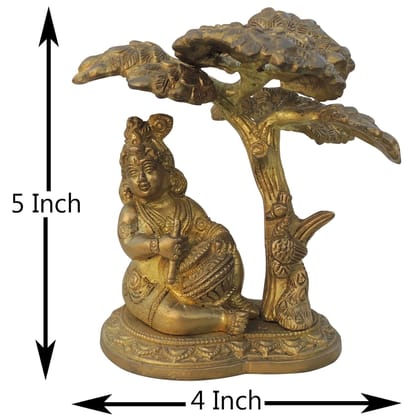 Tree Makhan Krishna Antique Finish - 3*4*5* Inch (BS206 A )