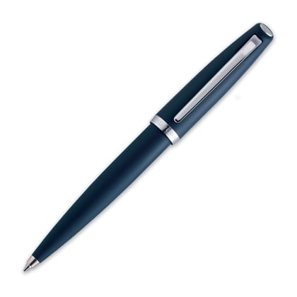 Aurora Style Resin Matt Ballpoint Pen-Blue / Chrome Trims