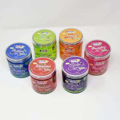Fruit Flavour Scented Jelly Slime 425ml-Orange