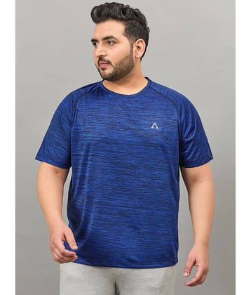 AUSTIVO Blue Polyester Oversized Fit Men's Sports T-Shirt ( Pack of 1 )