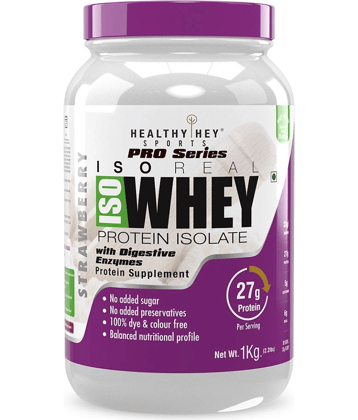 HealthyHey Sports ISO Whey Protein - ISOReal with DigeZyme 1 kg