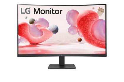 LG 32MR50C-B (32 Inch) Full HD Curved Monitor (1920 x 1080) with 100Hz, 5ms, VA Panel, Flicker Safe,3-Side Virtually Borderless - Black 